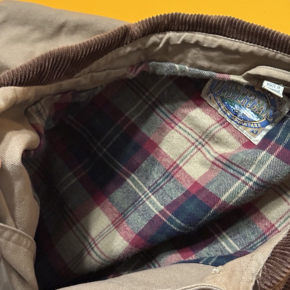 Dunbrooke Upstream Tan Barn Jacket Plaid Lined Corduroy Collar Workwear Men XL - Picture 9 of 10